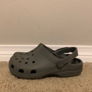 Crocs dark gray size 2